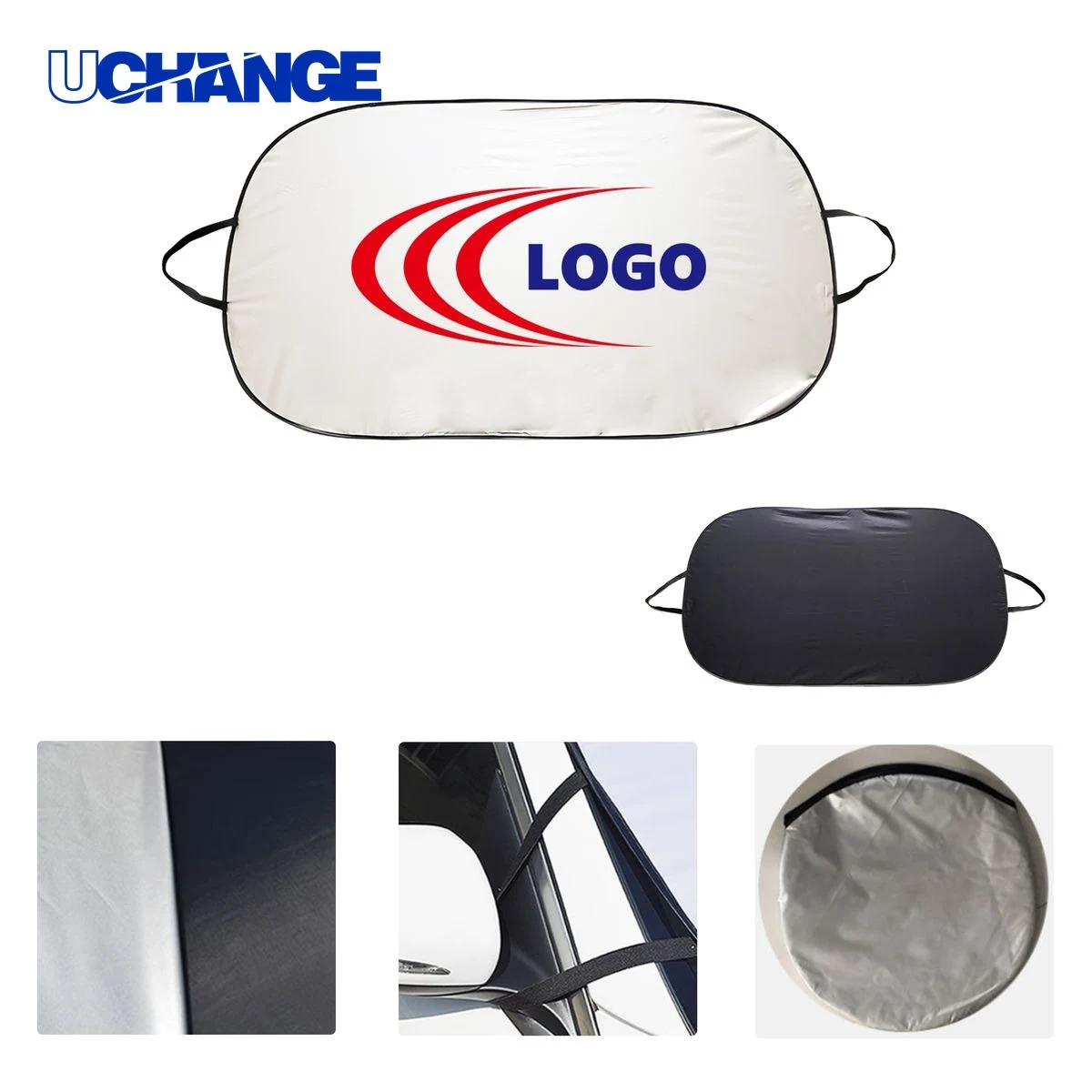 Personalized Car Sunshade With Custom Logo 1