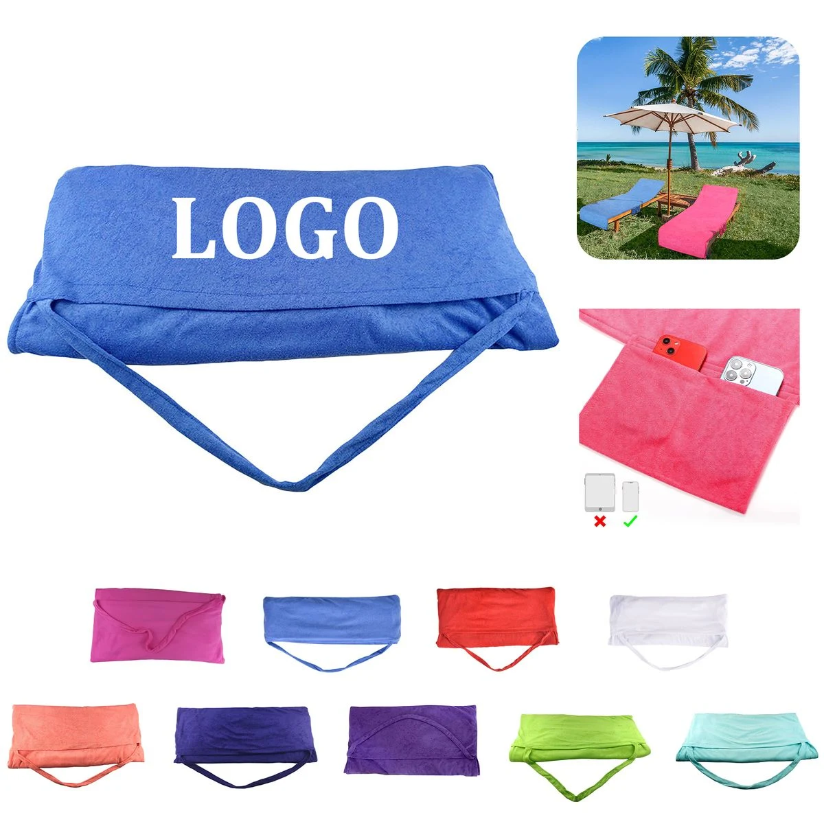 Beach Chair Cover Towel 1
