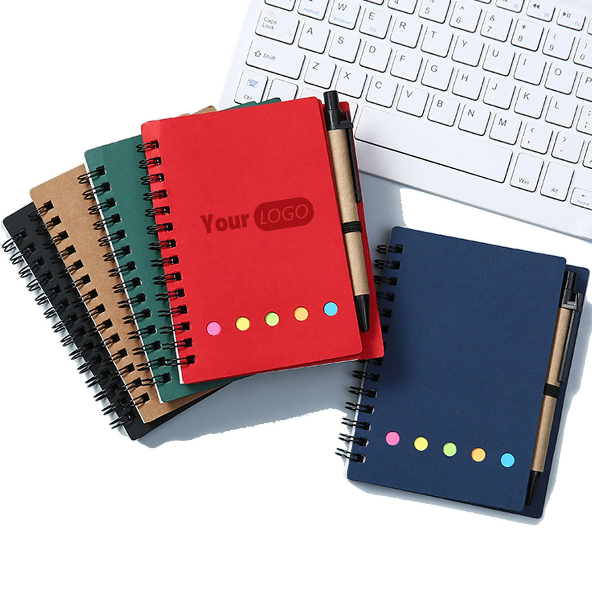 Recycle Sticky Jotter Notepad With Pen 1