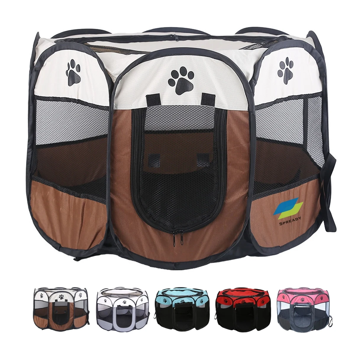 Portable Foldable Pet Playpen Crates Kennel Oxford Cloth 1