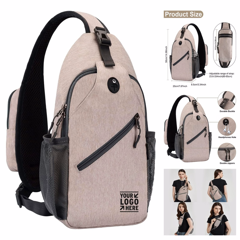 Women Men Crossbody Backpack Chest Lightweight Shoulder Multipurpose Sling Bag