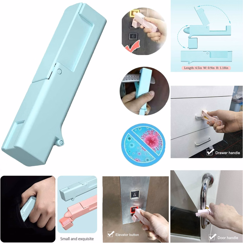 Zero Contact Assistant Portable Handle Press Elevator Tool Door