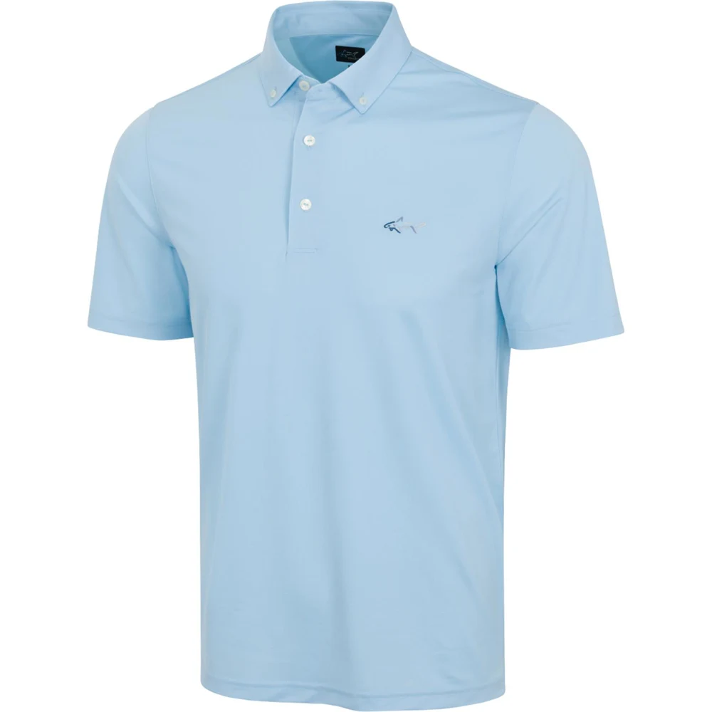 Gregnorman® Button-Down Collar Freedom Pique UPF 20+ Stripe Polo 1