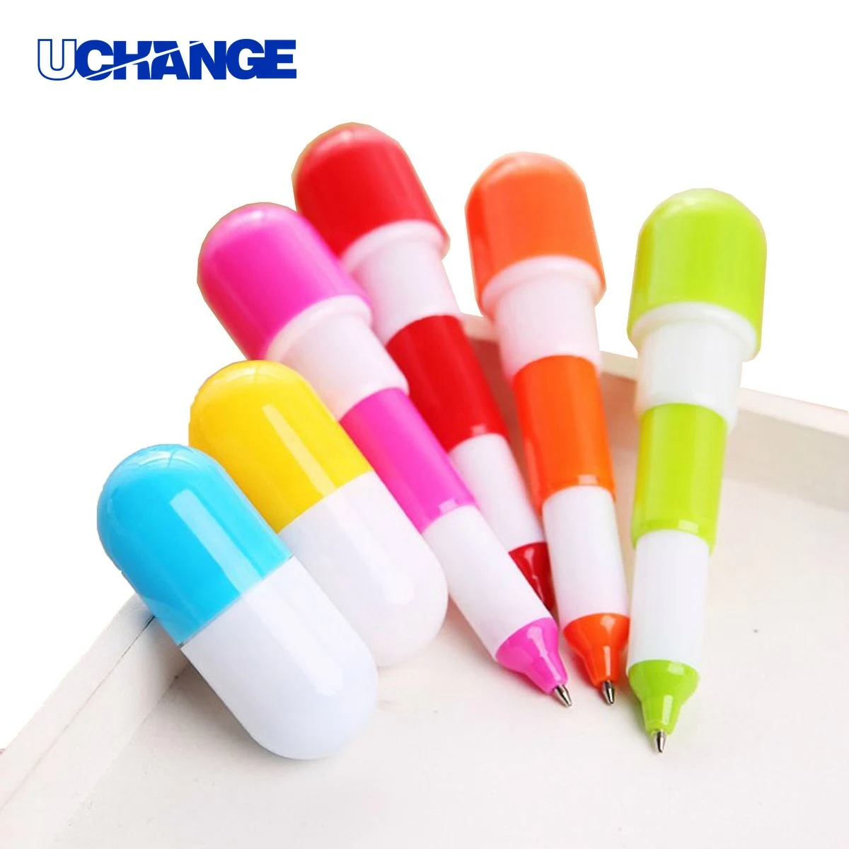 Colorful Pill Shaped Ballpoint Pen 1