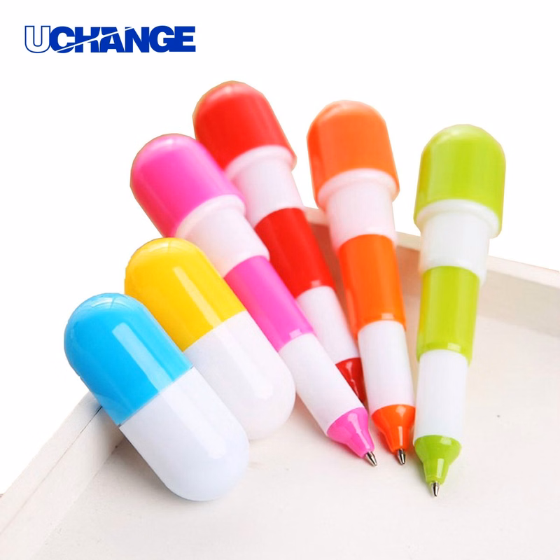 Colorful Pill Shaped Ballpoint Pen