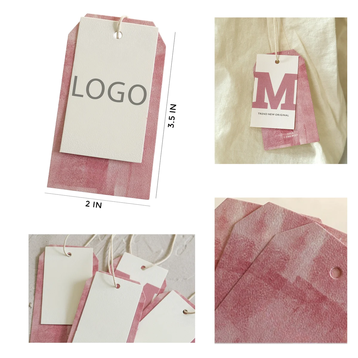 Informative Clothing Tag of Thick Coated Paper 1