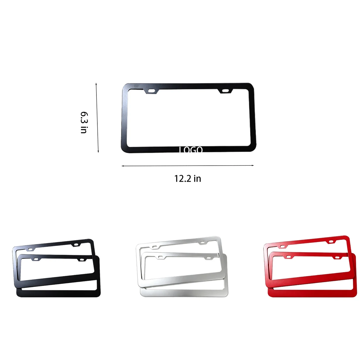 Metal Car License Plate Holder Cover Frame 1