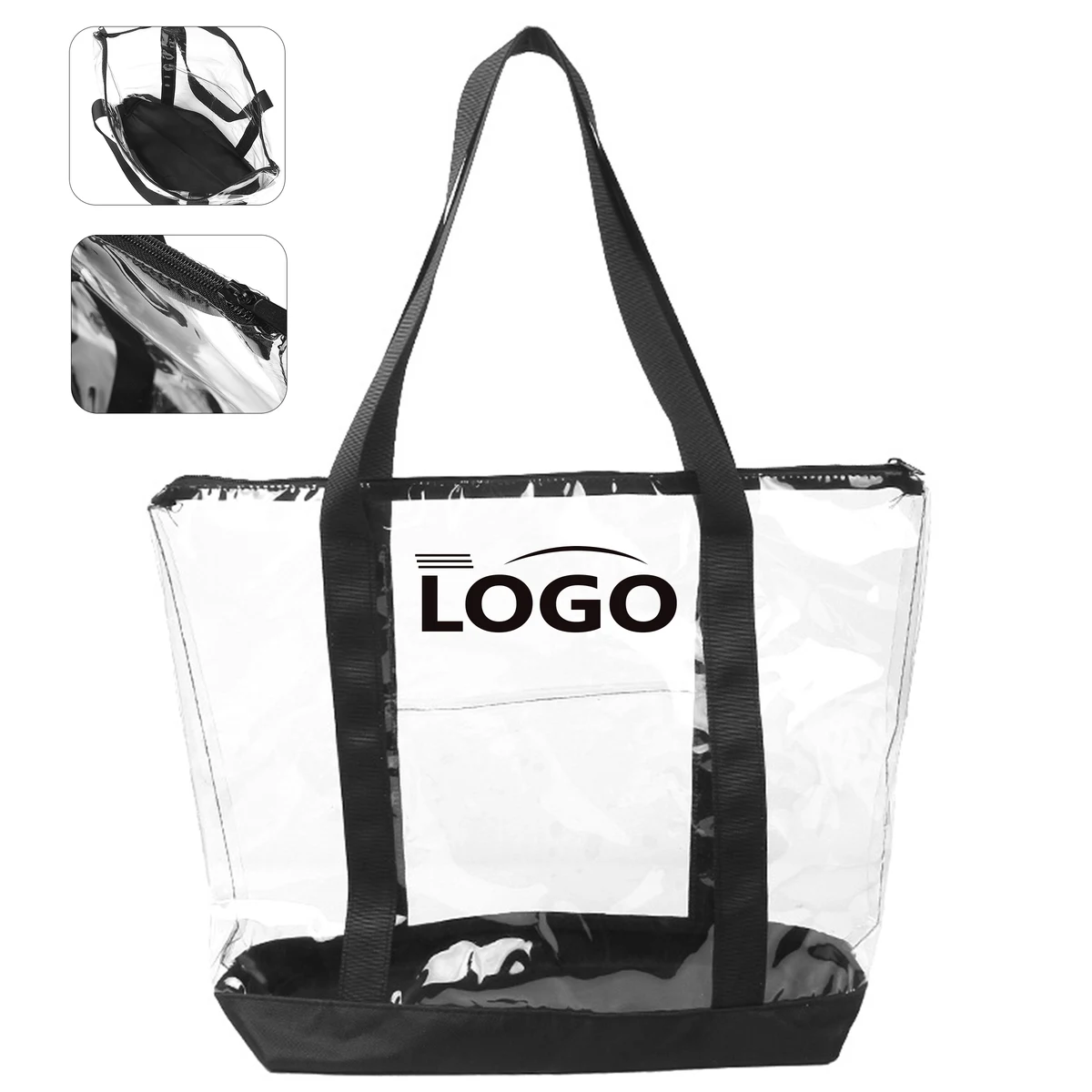Spacious Transparent Beach Bag ?C PVC Material 1