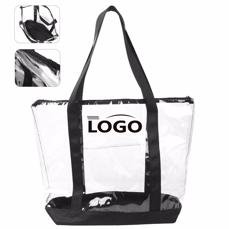 Spacious Transparent Beach Bag ?C PVC Material