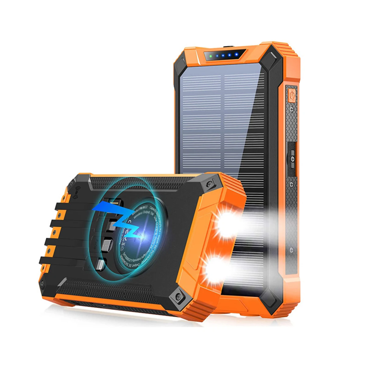 Portable Solar Power Bank with Wireless Charger 1