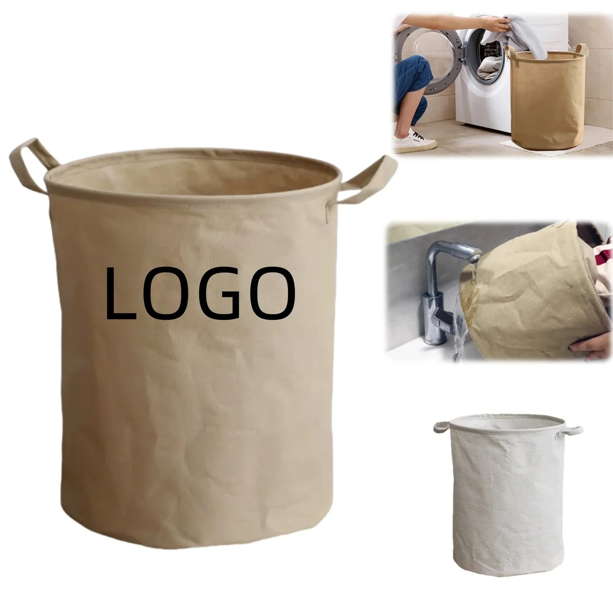 Large Foldable Laundry Basket Clothes Storage Bucket 1
