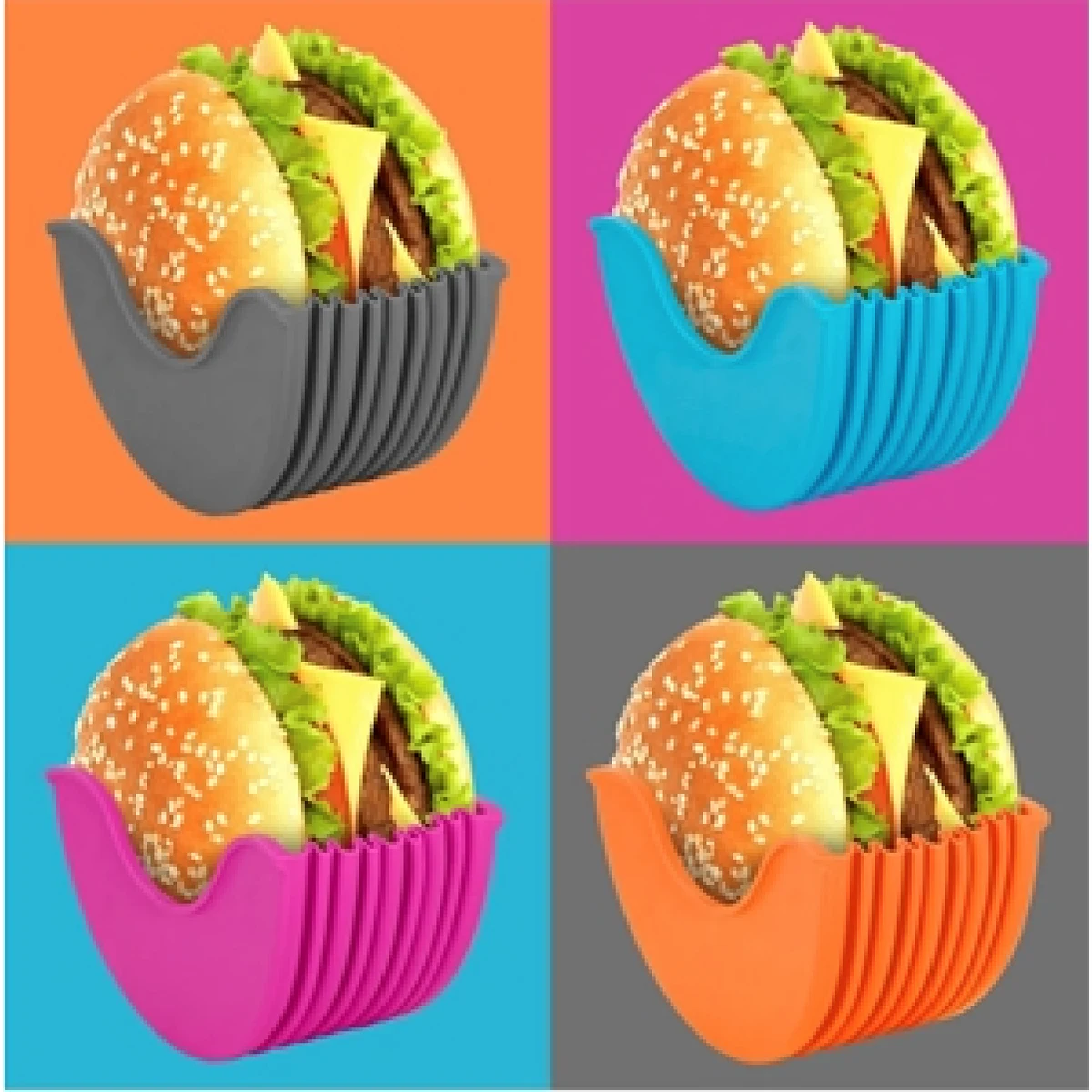 Silicone Hamburger Holder Burger Buddy 1