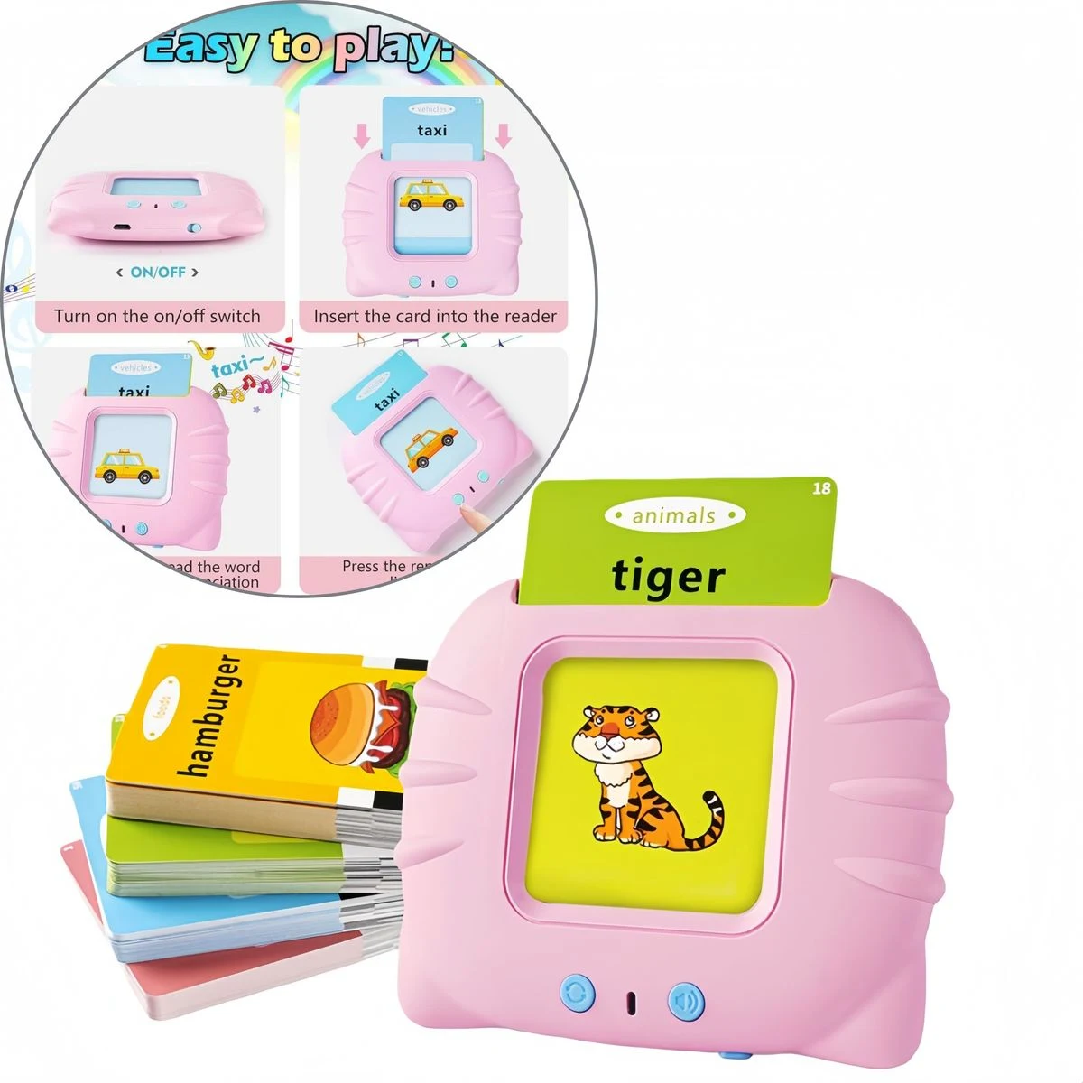 Kids Smart Cognitive Card Learning Machine (Voice Broadcast) 1