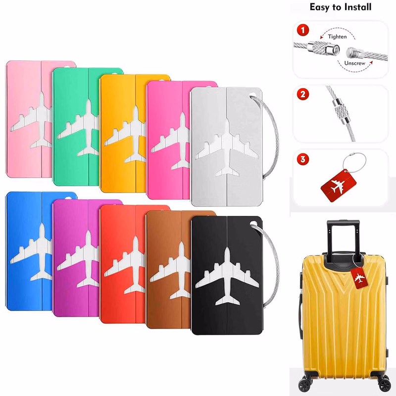 Aluminum Luggage Tag with Name Card