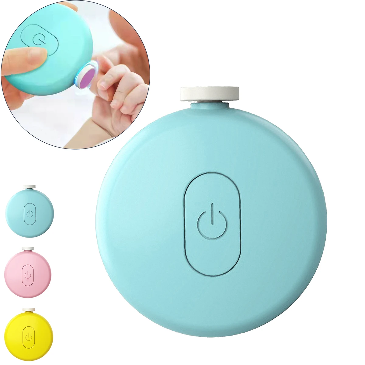Electric Baby Nail Trimmer with 6 Grinding Pads 1