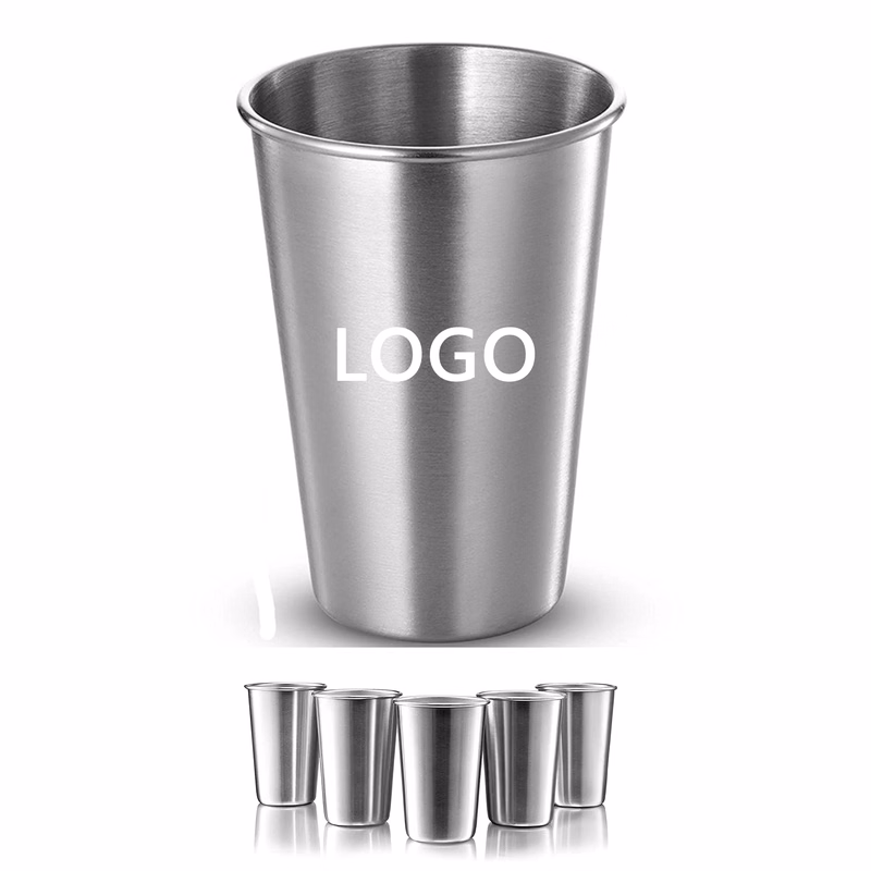 16 oz. Stainless Steel Pint Cups MOQ 50PCS