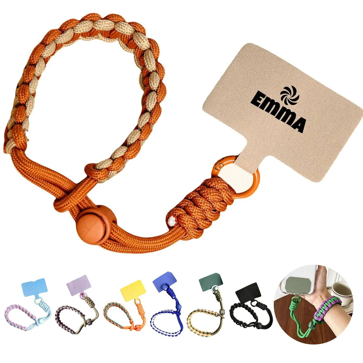 Phone Adjustable Lanyard Braided Wrist Strap 1