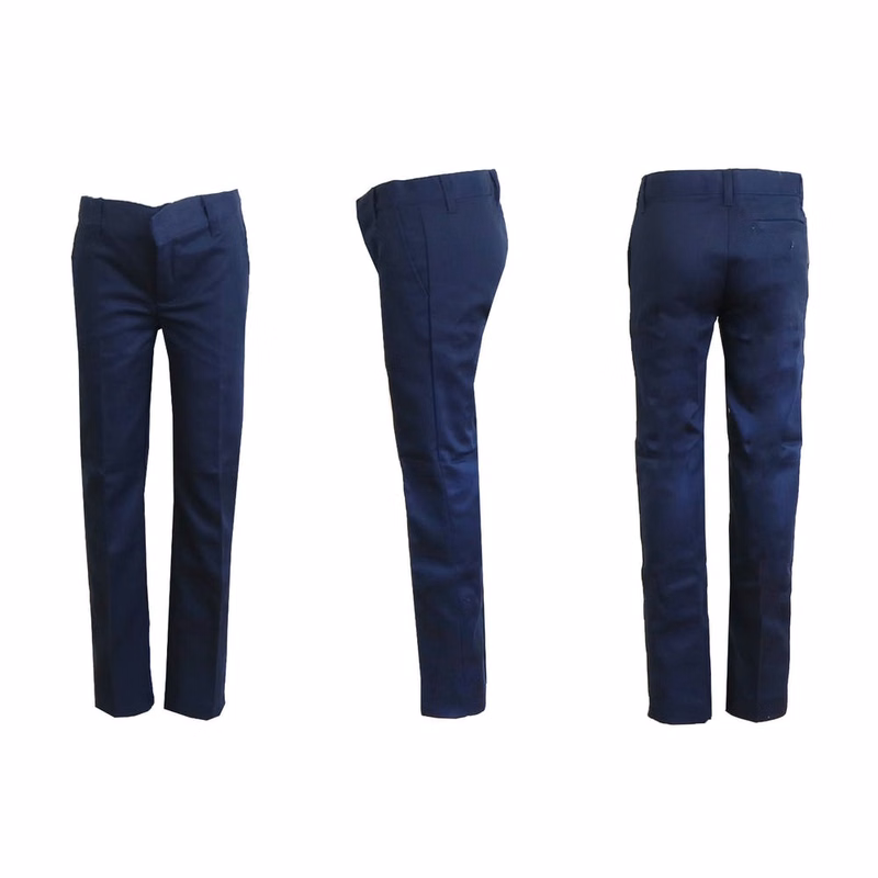 Girls' Uniform Pants - Size 7 Navy Flat Front