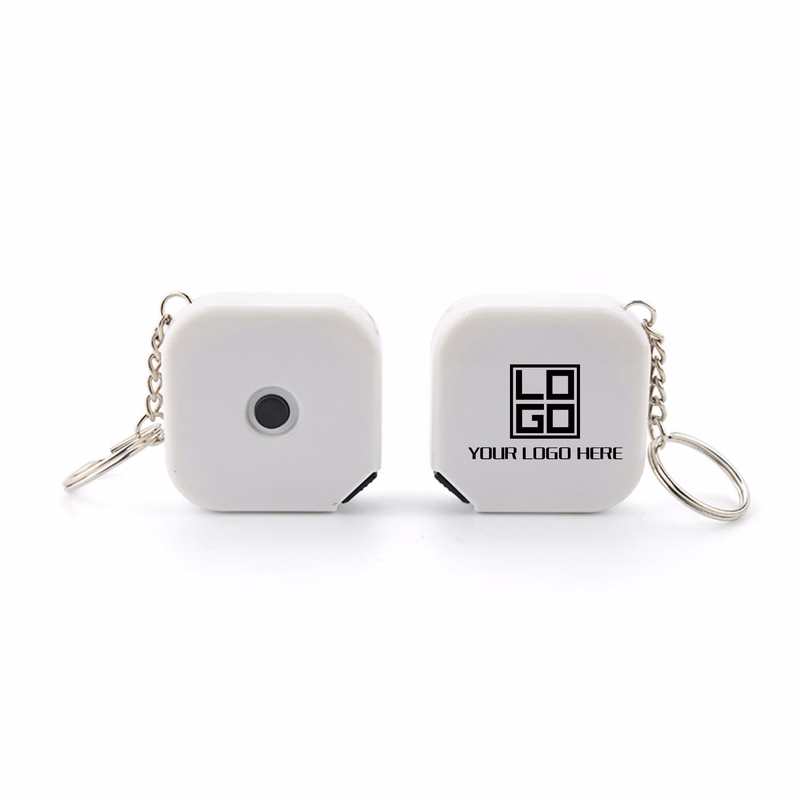 5-Foot Square Tape Measure Attached with Key Chain
