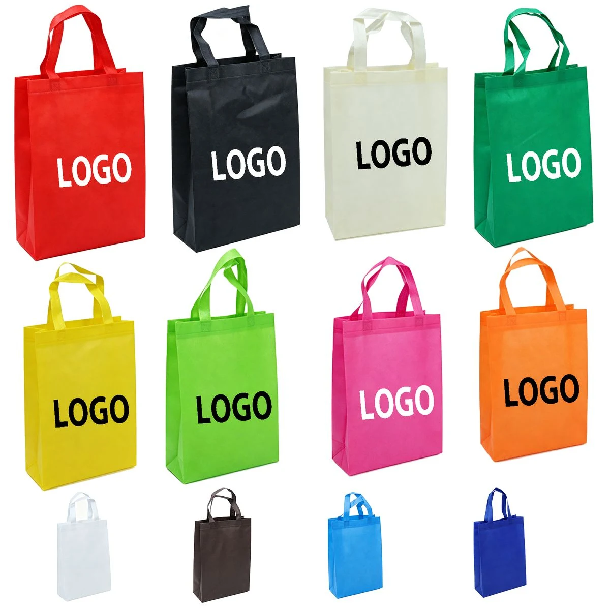 11.8" 15" 4" Non Woven Thick Eco Friendly Tote Bag 1