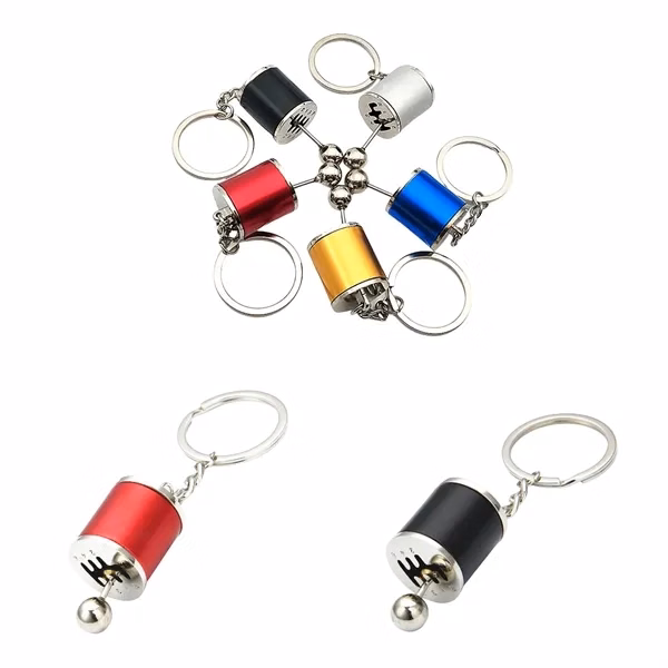 6-speed Gear Shift Shape Pendant Keychain
