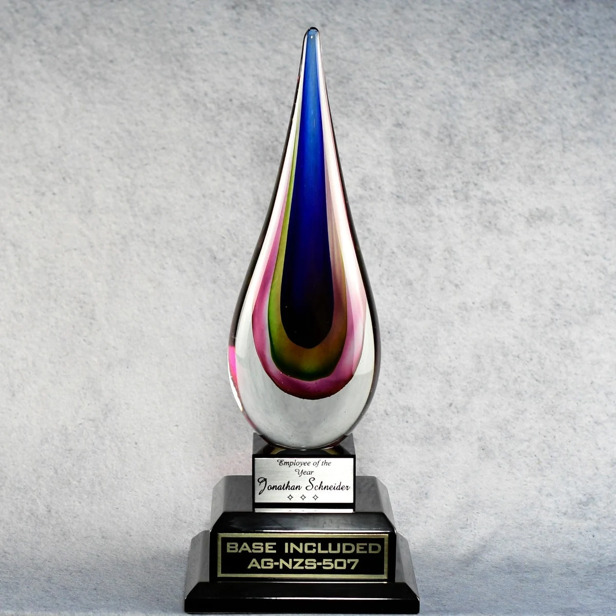 Rainbow Flame Teardrop 1