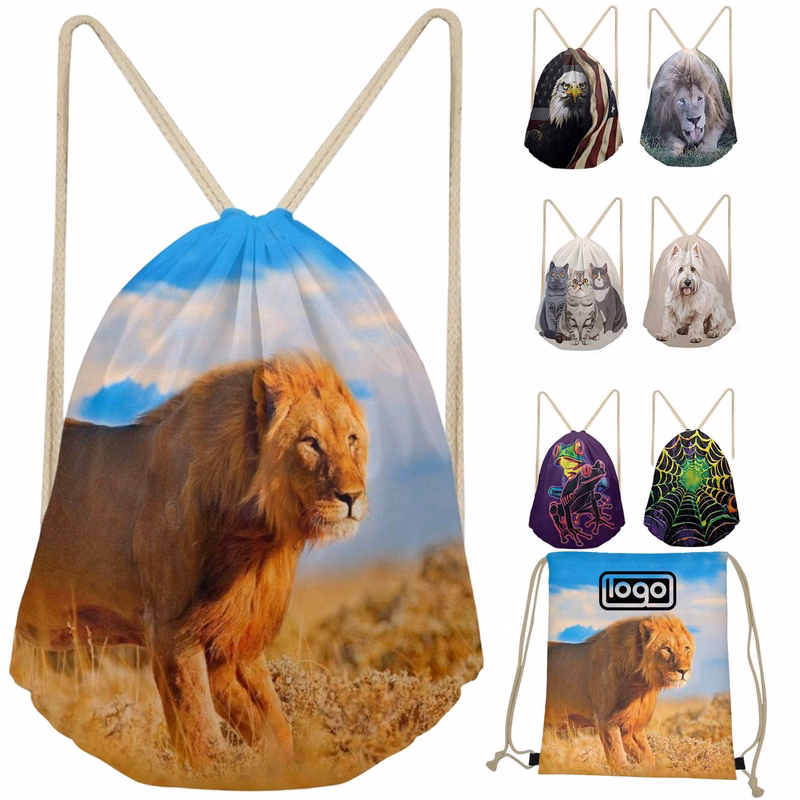 Drawstring Beach Towel Backpack