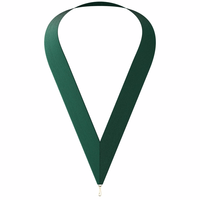 1-1/2" x 32" Hunter Green Neckband w/ Quick Clip