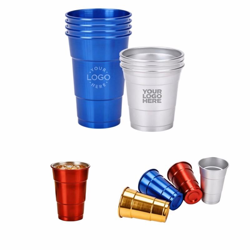 16oz Reusable Aluminum Cold Drink Mug