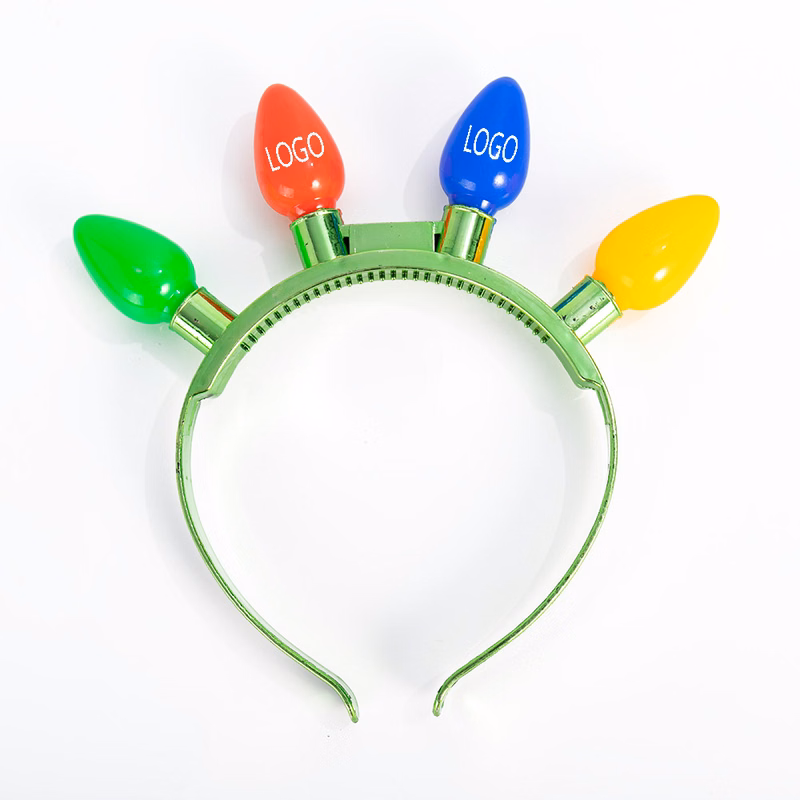Xmas Led 4 Color Bulb Headband