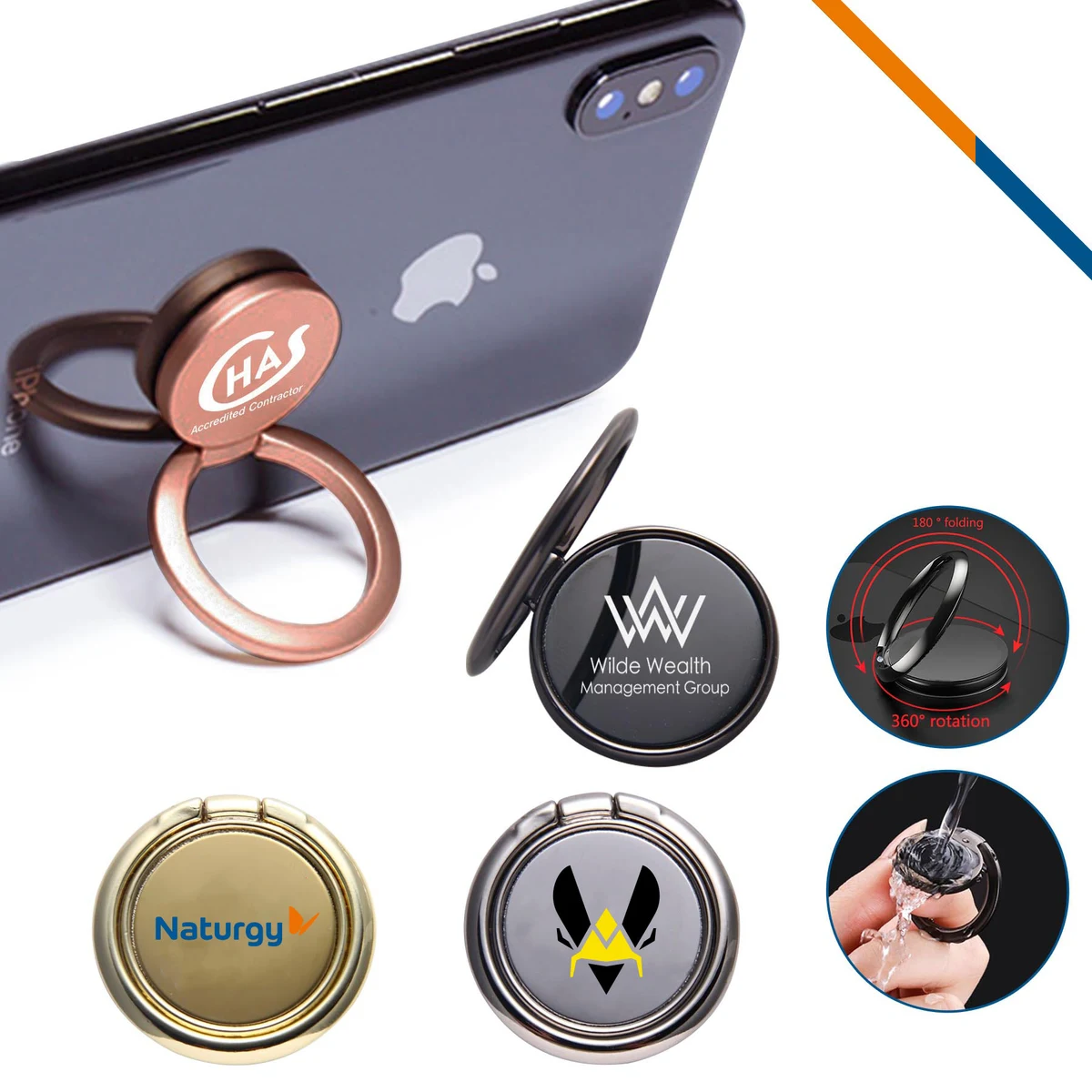 EzyRing Foldable Phone Ring Stand 1