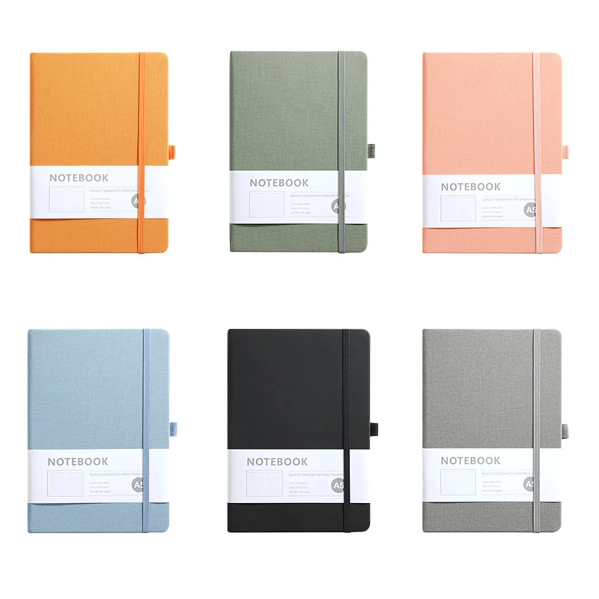 PU Leather Journal Book With Pen Loop 1