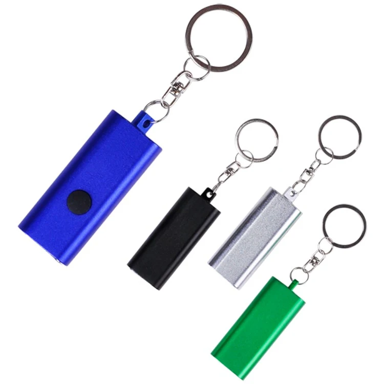 Rectangle 3 LED Flashlight Keychain 1