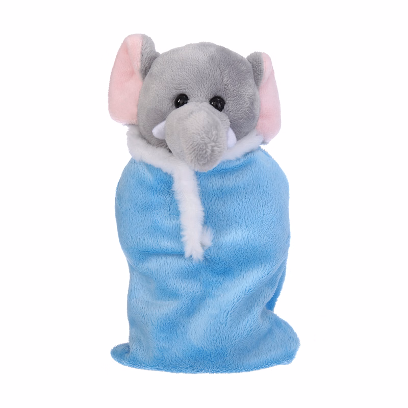 Soft Plush Elephant in Baby Sleep Bag Stuffed Animal