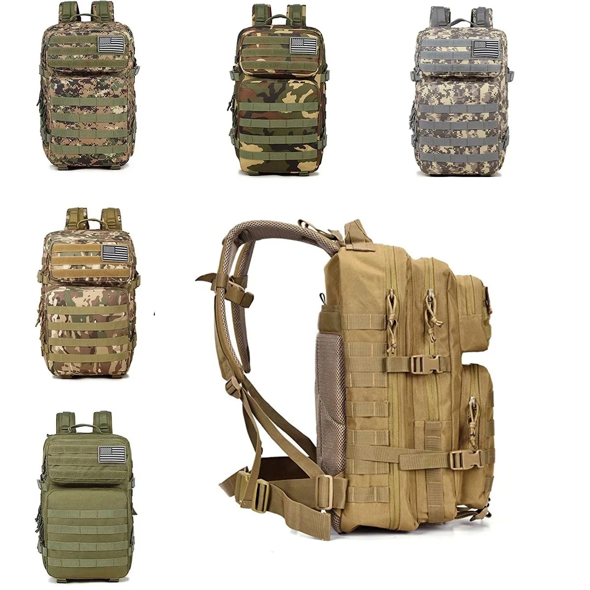 Multifunctional Large Capacity Camouflage Sports Backpack 1