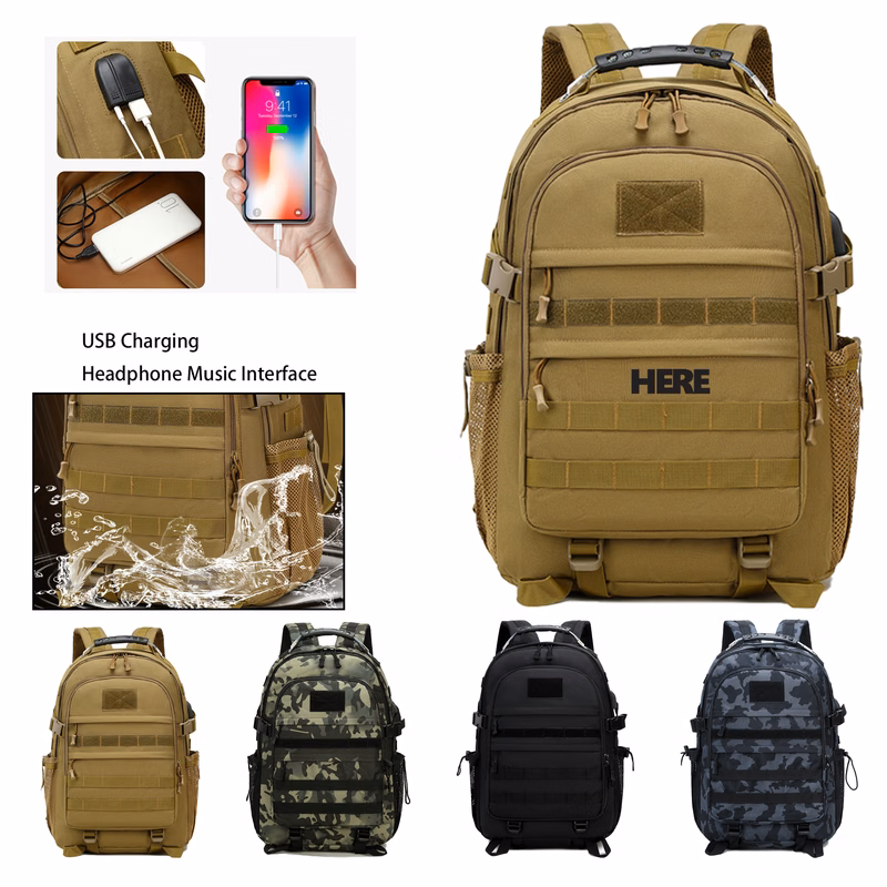 USB-Charged Camping Backpack