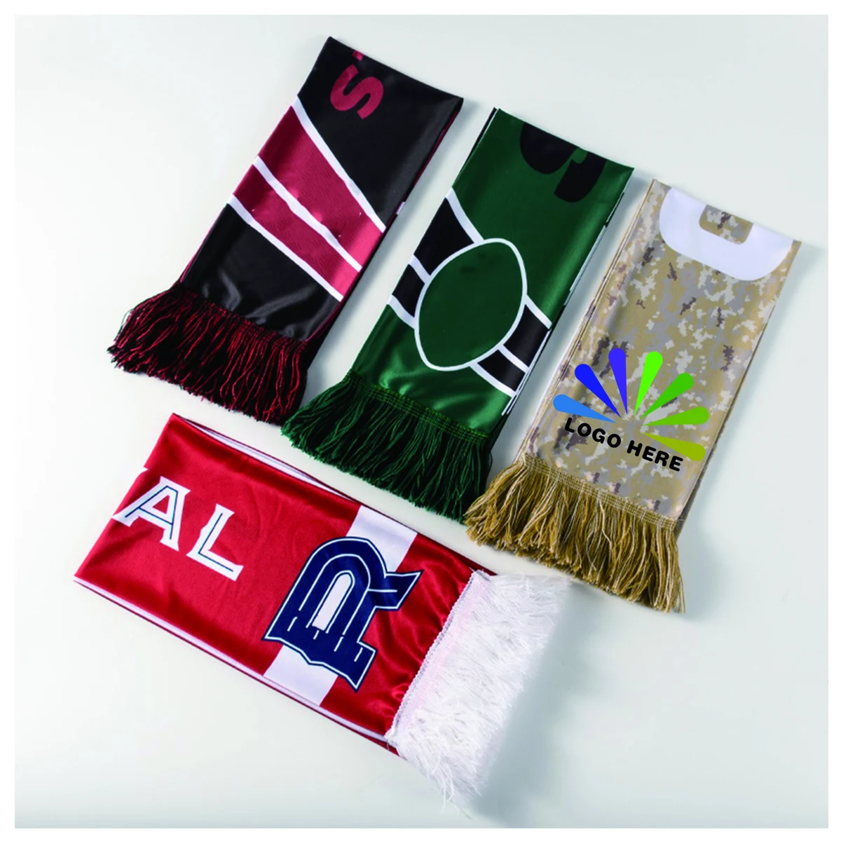 Full Sublimation Polyester Scarf with Tassle 1