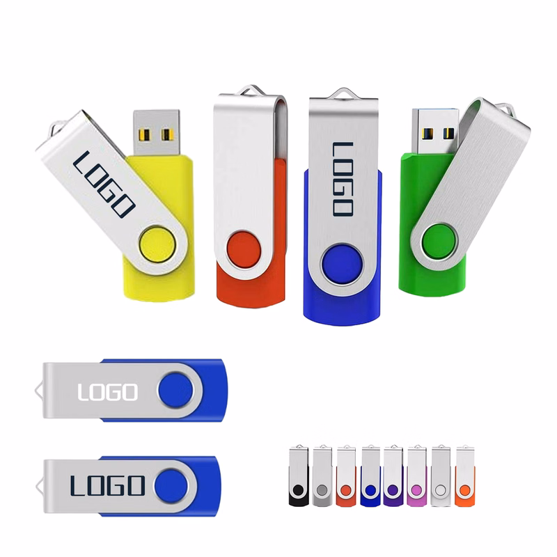 MOQ100 PCS 2GB USB Flash Memory Rotate Stick Drive
