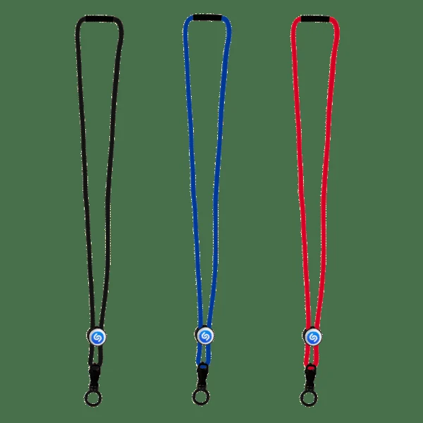 3/16" Nylon Cord Lanyard with Snap-Buckle Release, Standard O-Ring & Slider 1