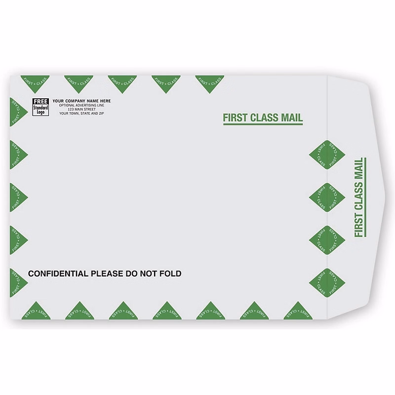 Envelope - First class, 10 X 13 Gray Kraft Mailing