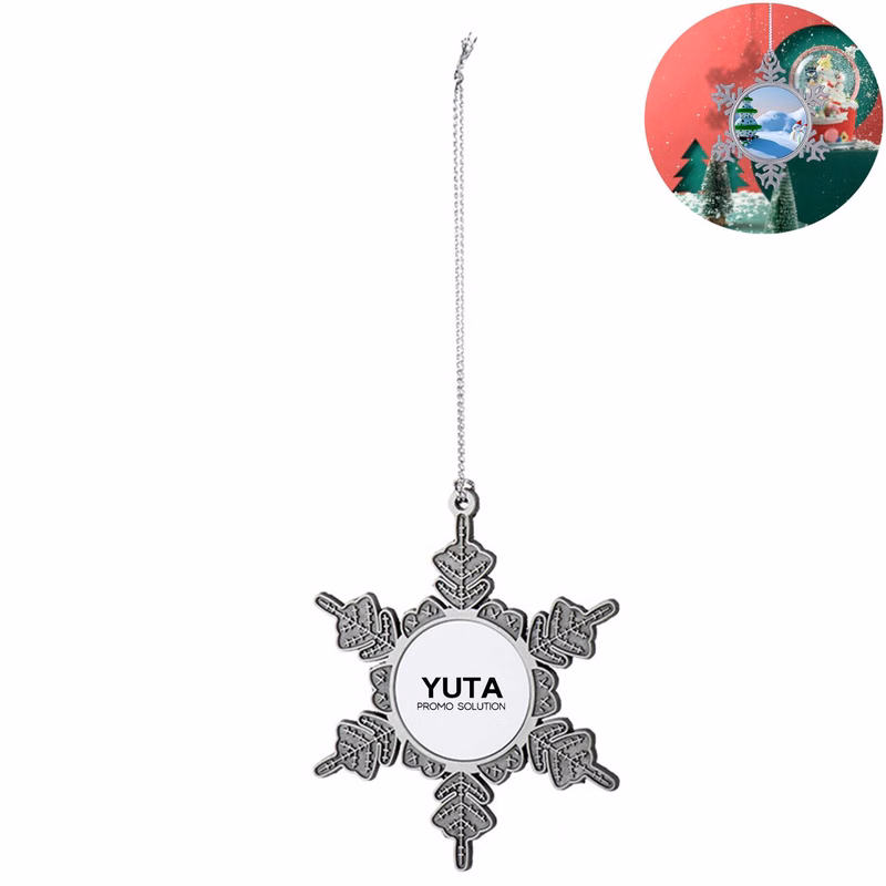 Pewter Snowflake Christmas Tree Ornaments