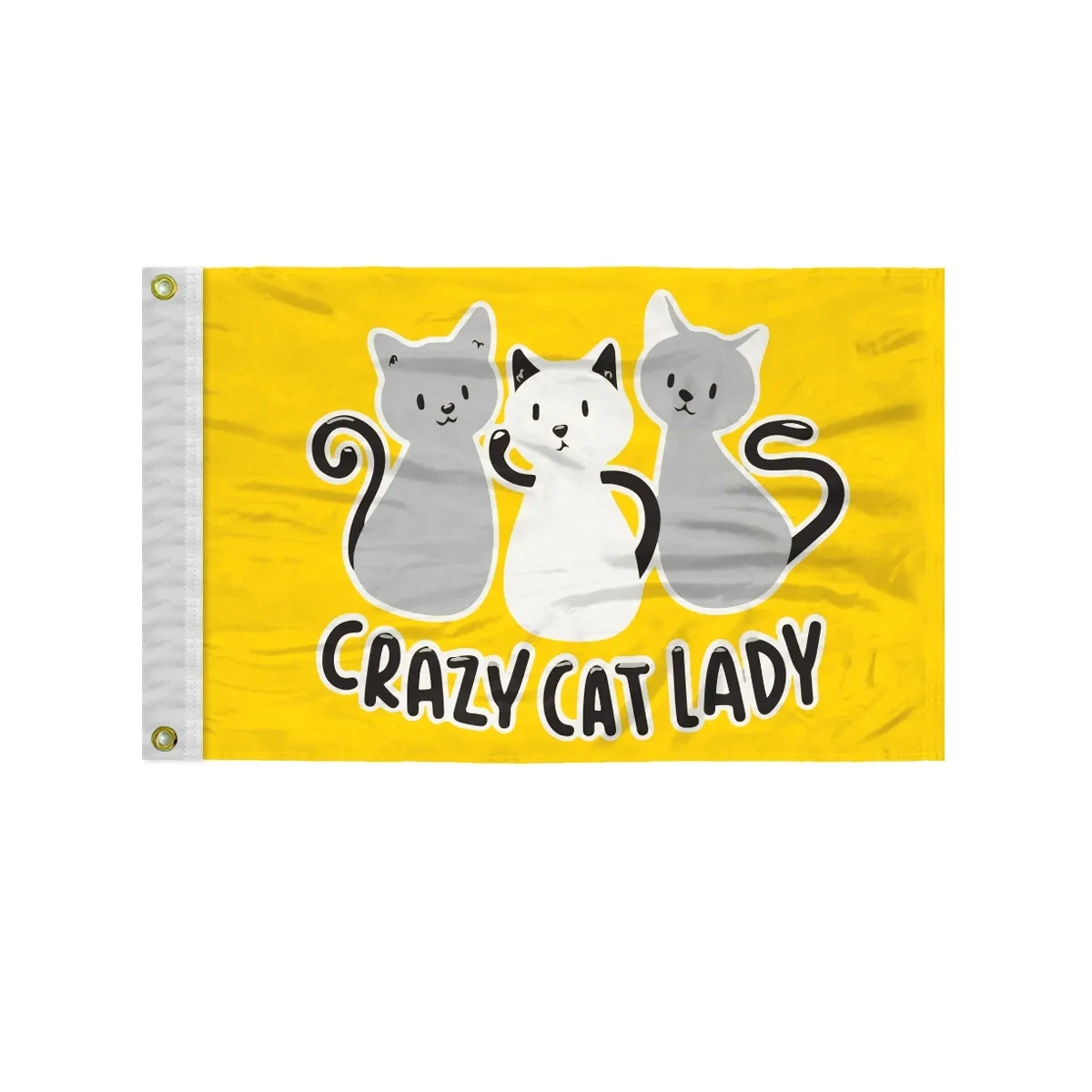 Custom Screen Sublimation Flag - 12" x 18" Silk Poly 1