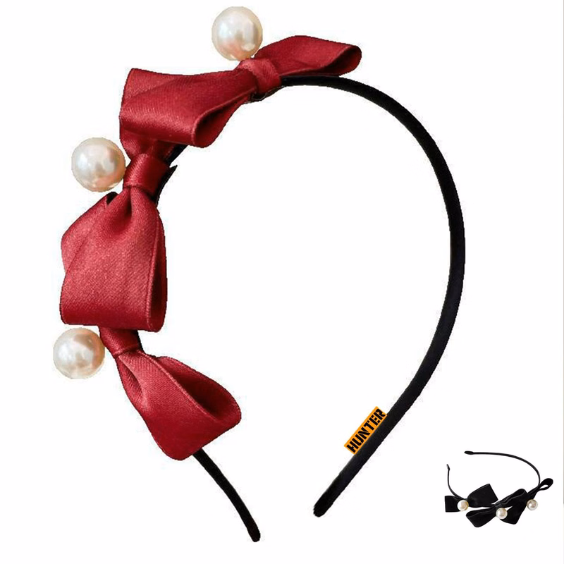 Simple Retro Black Bow Headband