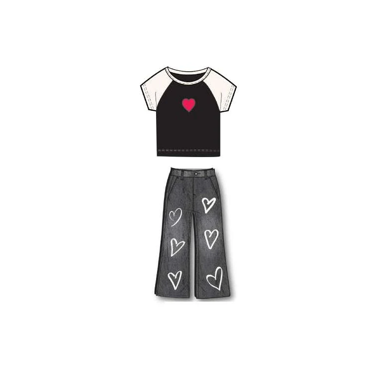 Girls Denim Sets - Assorted Sizes 72pcs 1