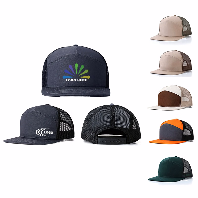 Flat Brim Mesh Breathable Baseball Cap MOQ 10PCS