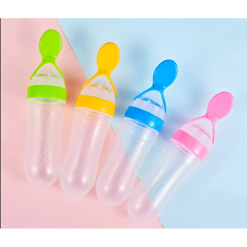 Baby Food Squeeze Feeding Spoon 1