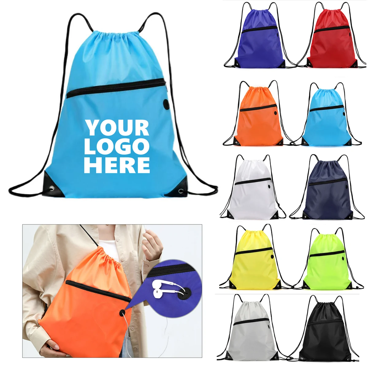 Drawstring Backpack (Polyester Material) 1
