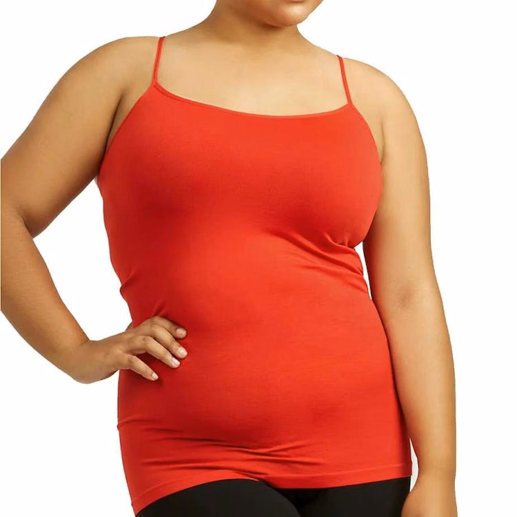 Women's Plus Size Camisoles - Red Poly One Size Fits Most