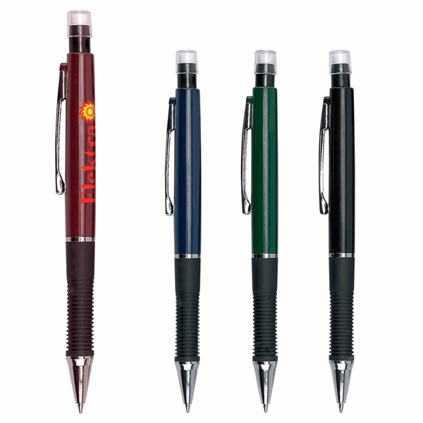 Custom 5.625 inch ABS Mechanical Pencil with Gripper — Professional Writing Tool