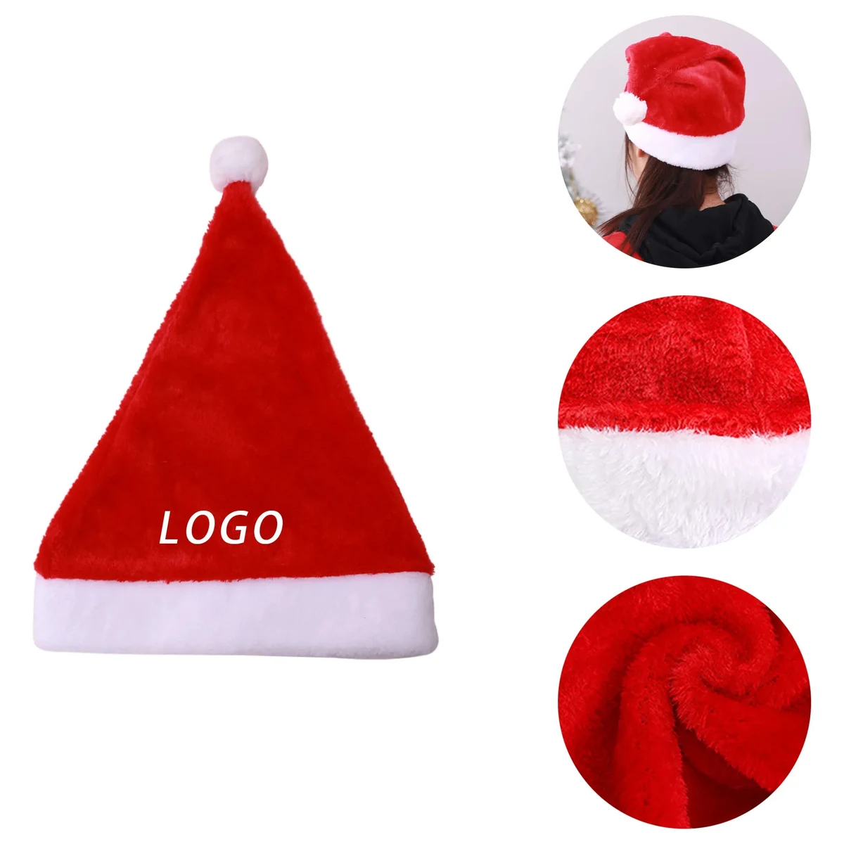 Festive Christmas Hat With Logo For Holidays Celebrity 1